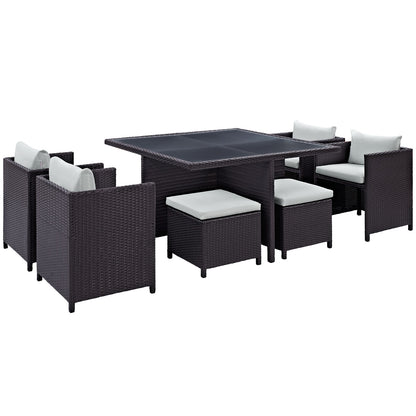 Inverse 9 Piece Outdoor Patio Dining Set By Modway - EEI-726 | Outdoor Dining Sets | Modishstore - 6