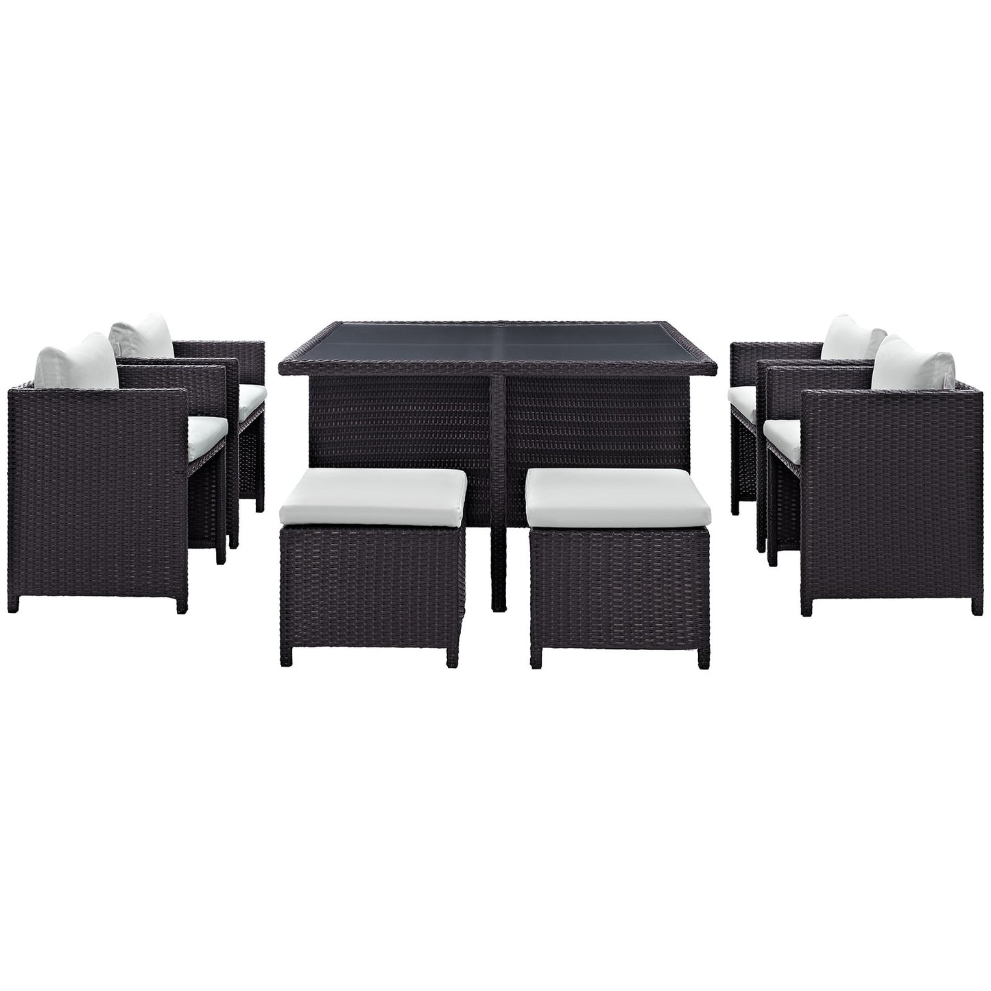 Inverse 9 Piece Outdoor Patio Dining Set By Modway - EEI-726 | Outdoor Dining Sets | Modishstore - 7