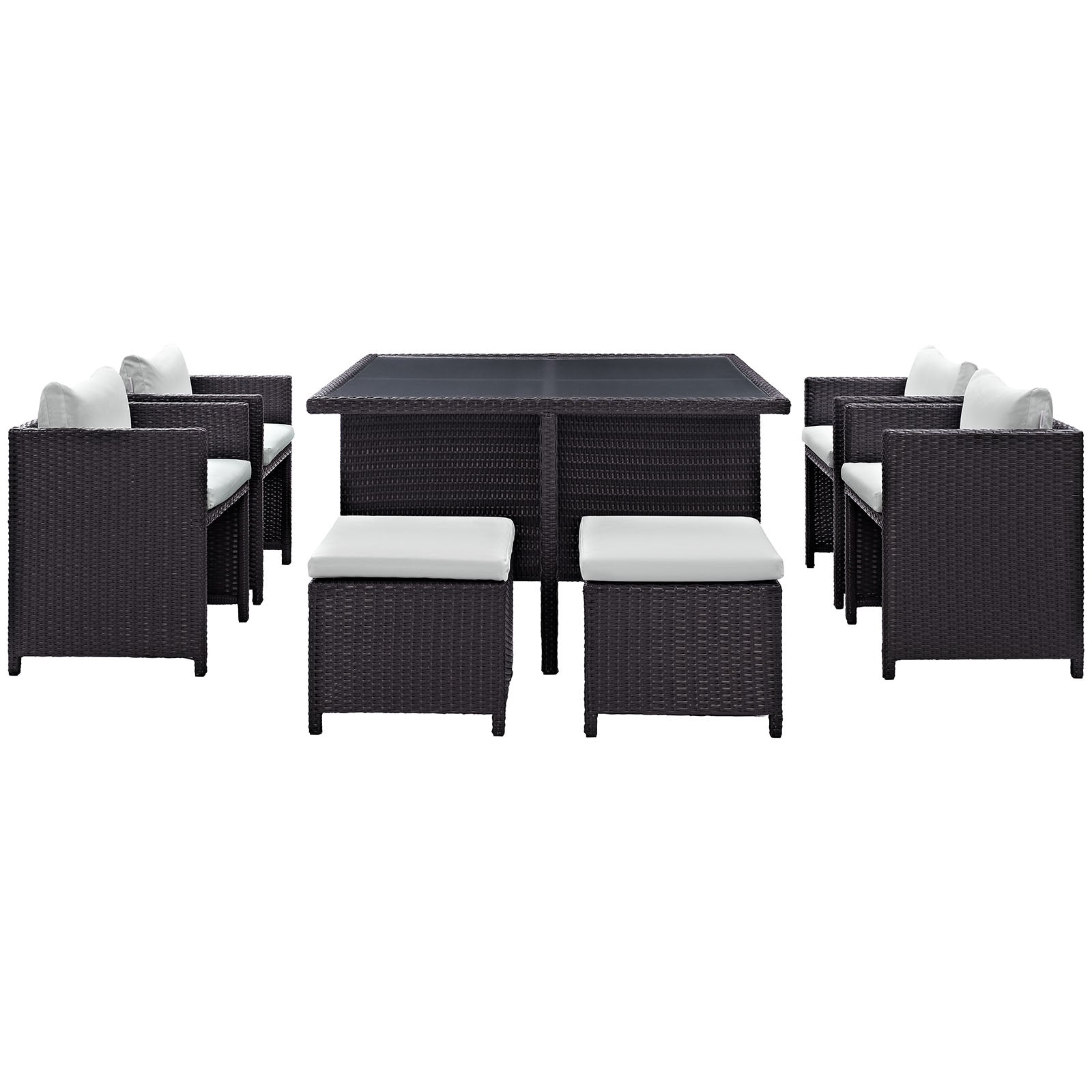 Inverse 9 Piece Outdoor Patio Dining Set By Modway - EEI-726 | Outdoor Dining Sets | Modishstore - 7