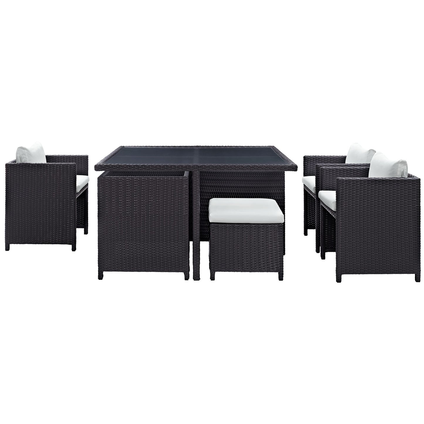 Inverse 9 Piece Outdoor Patio Dining Set By Modway - EEI-726 | Outdoor Dining Sets | Modishstore - 12