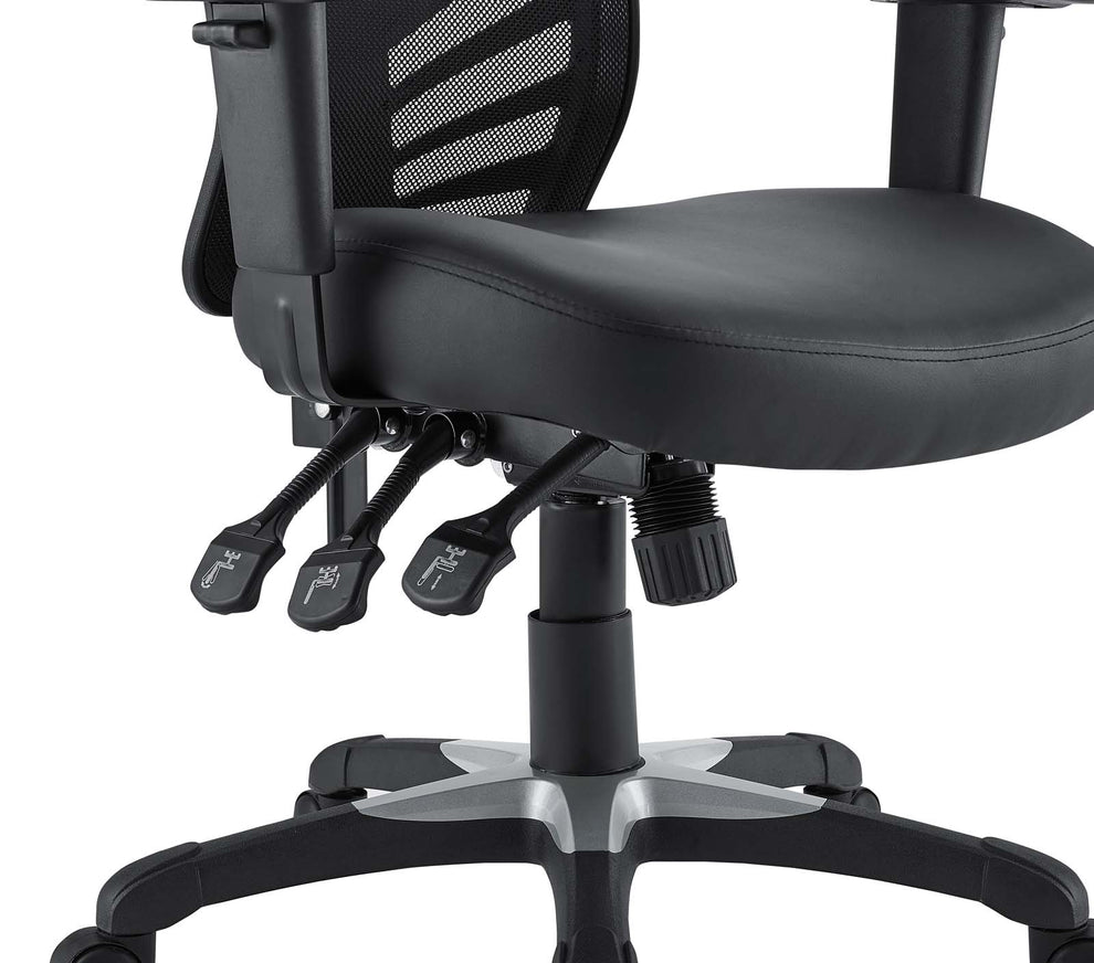 Modway Articulate Vinyl Office Chair - Black - EEI-755 | Office Chairs | Modishstore - 5