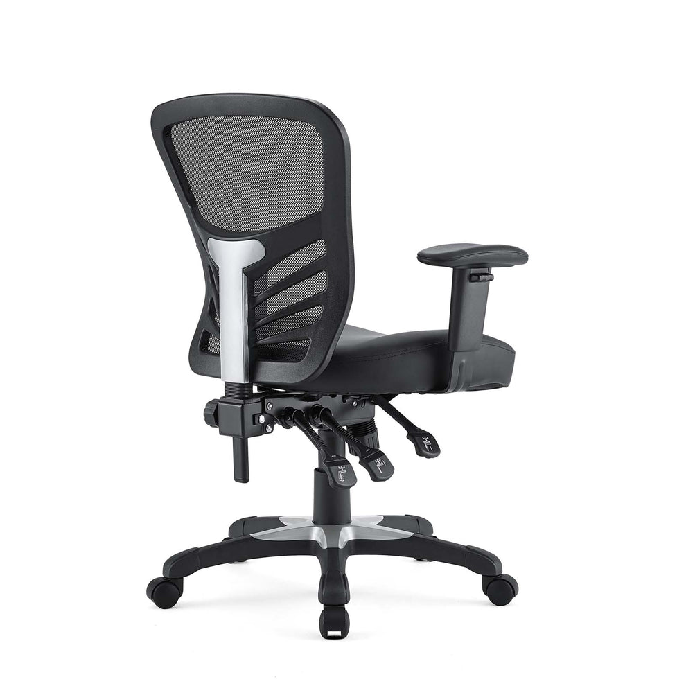 Modway Articulate Vinyl Office Chair - Black - EEI-755 | Office Chairs | Modishstore - 6