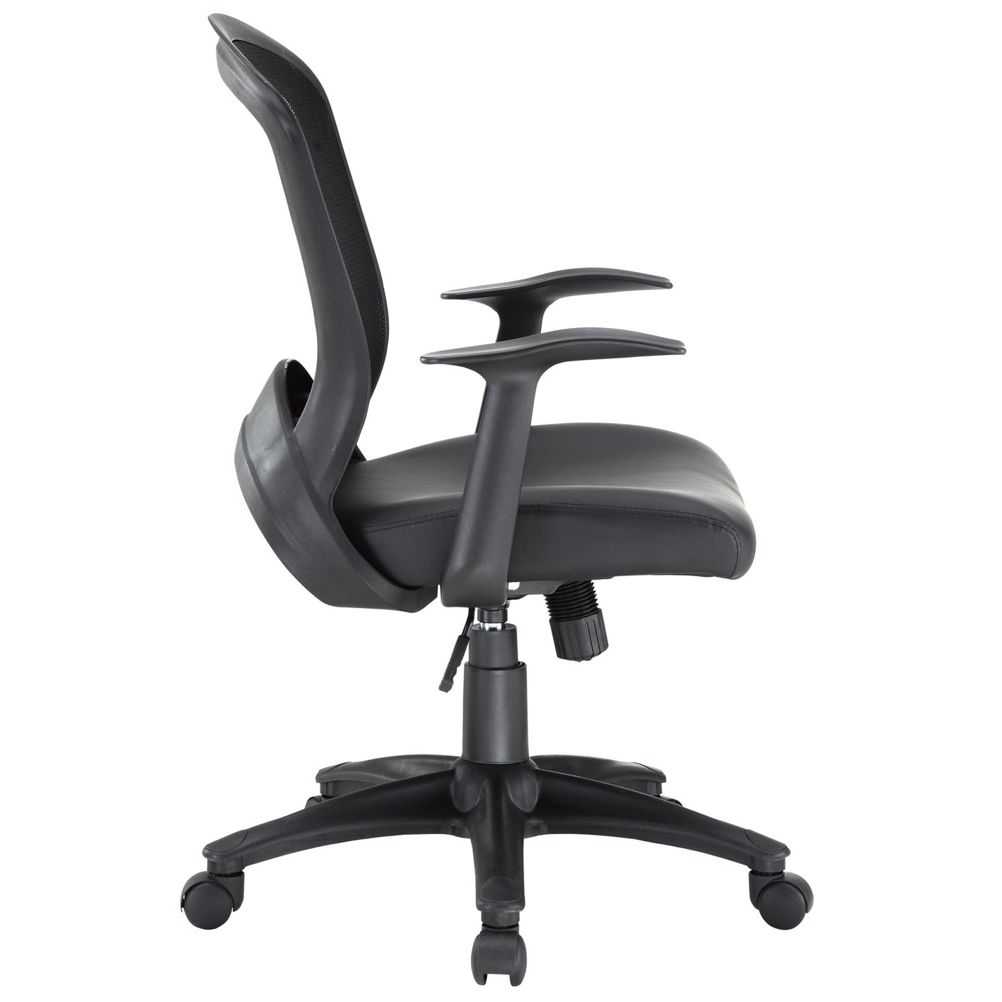 Modway Pulse Vinyl Office Chair - Black | Office Chairs | Modishstore-3