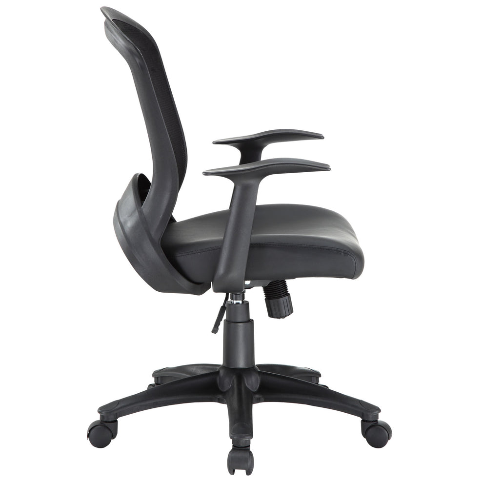 Modway Pulse Vinyl Office Chair - Black - EEI-756 | Office Chairs | Modishstore - 2