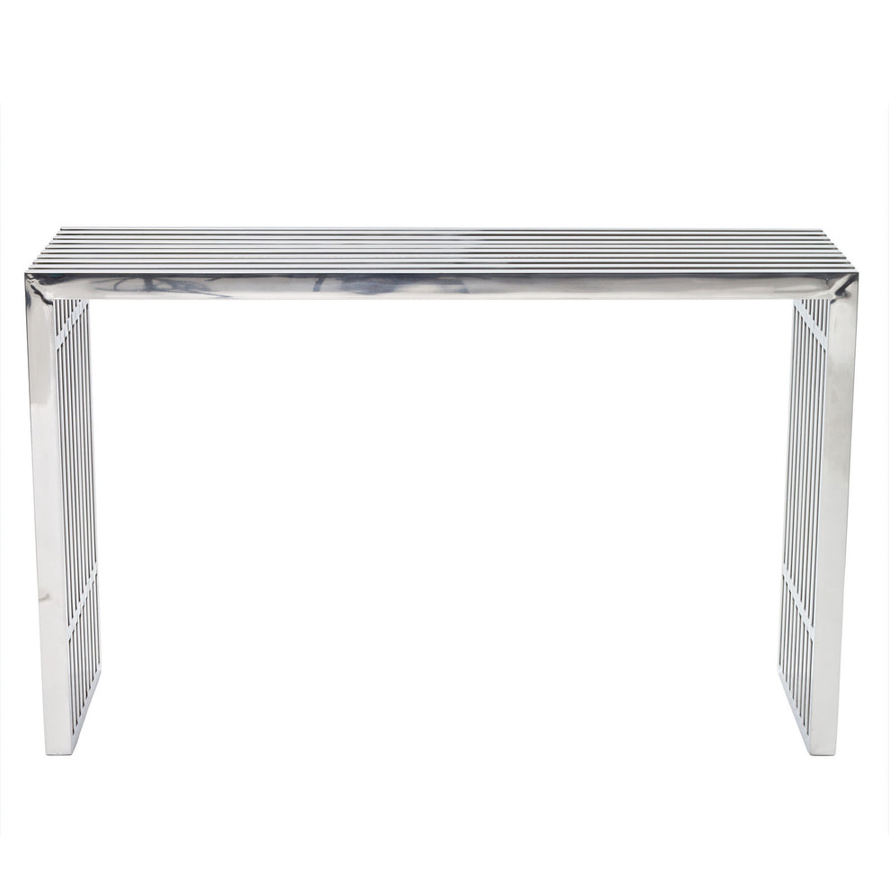 Modway Gridiron Console Table - Silver - EEI-779 | Console Tables | Modishstore - 3