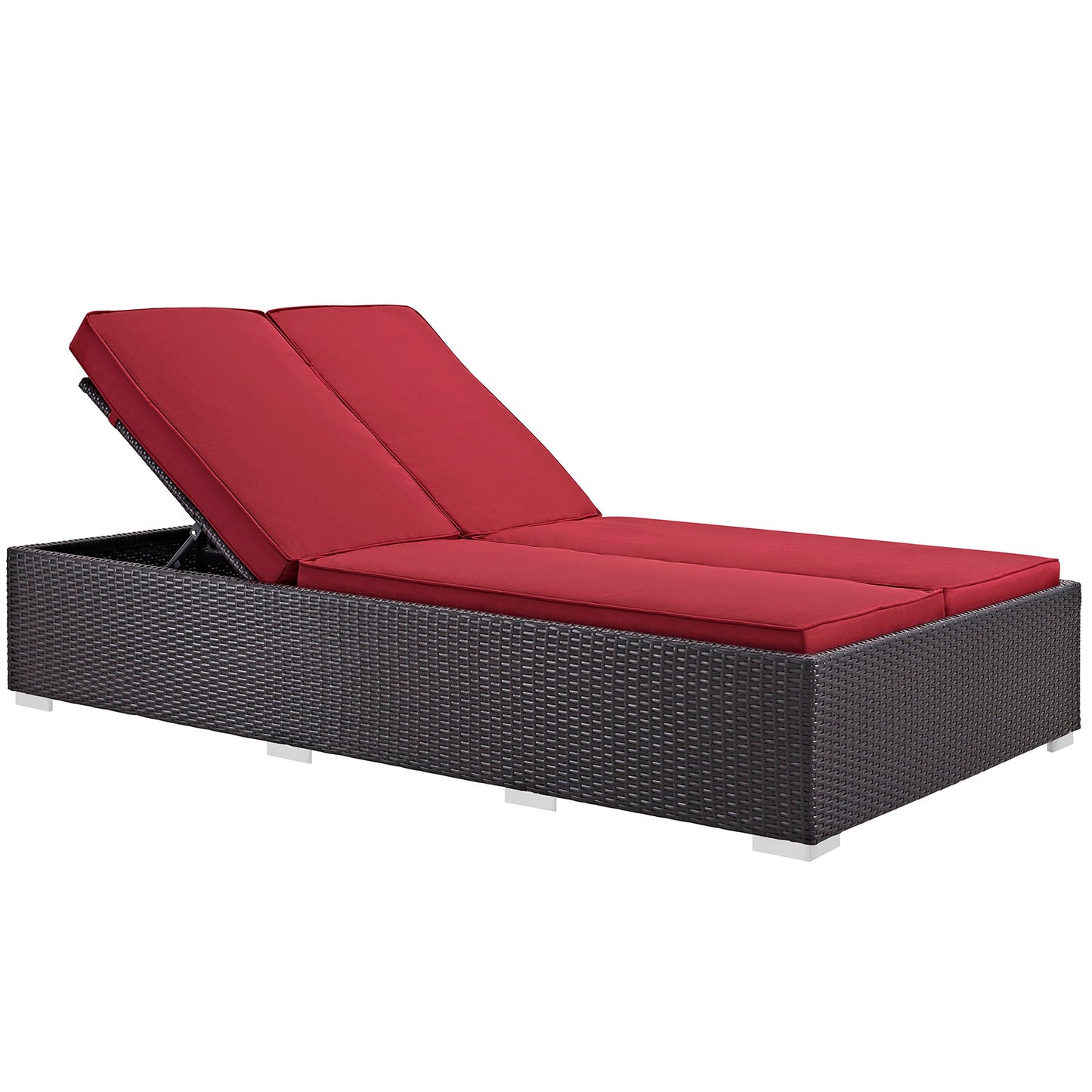 Evince Double Outdoor Patio Chaise By Modway - EEI-787 | Outdoor Chaise Lounges | Modishstore - 4