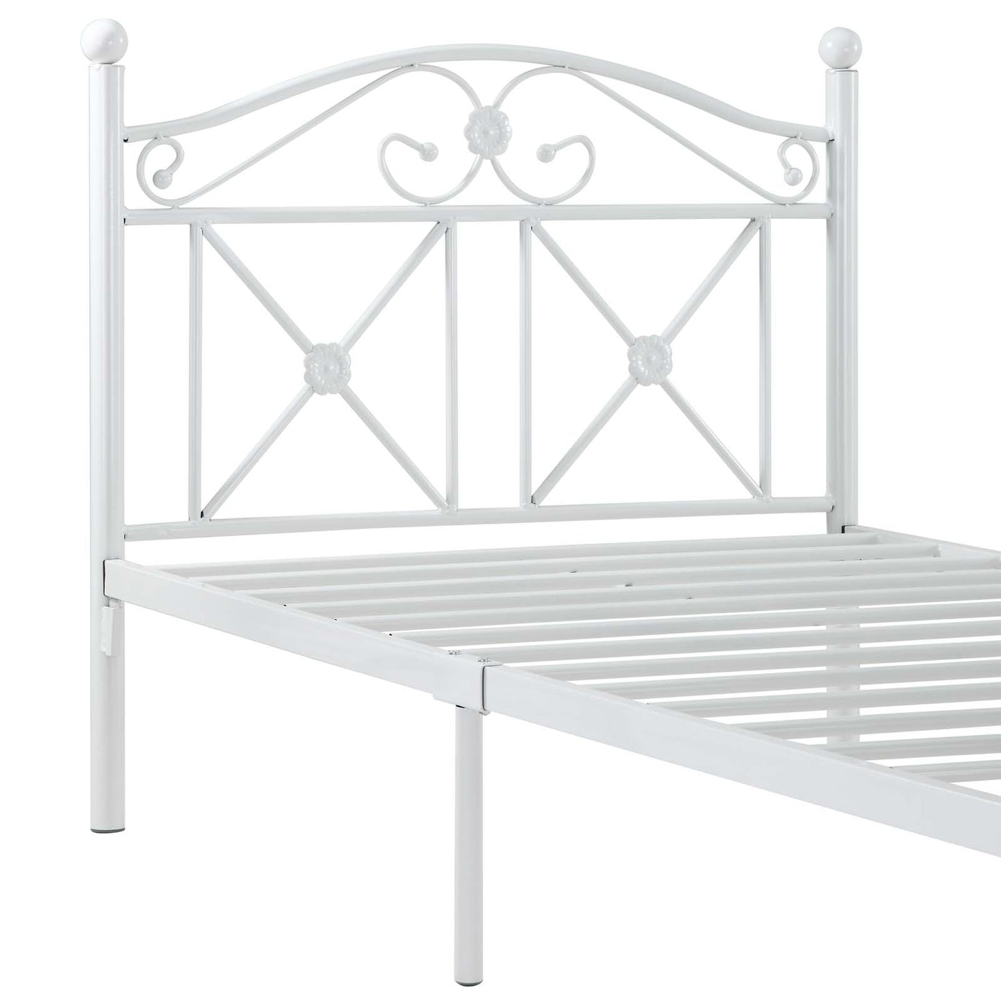 Modway Cottage Twin Bed - White | Beds | Modishstore-3