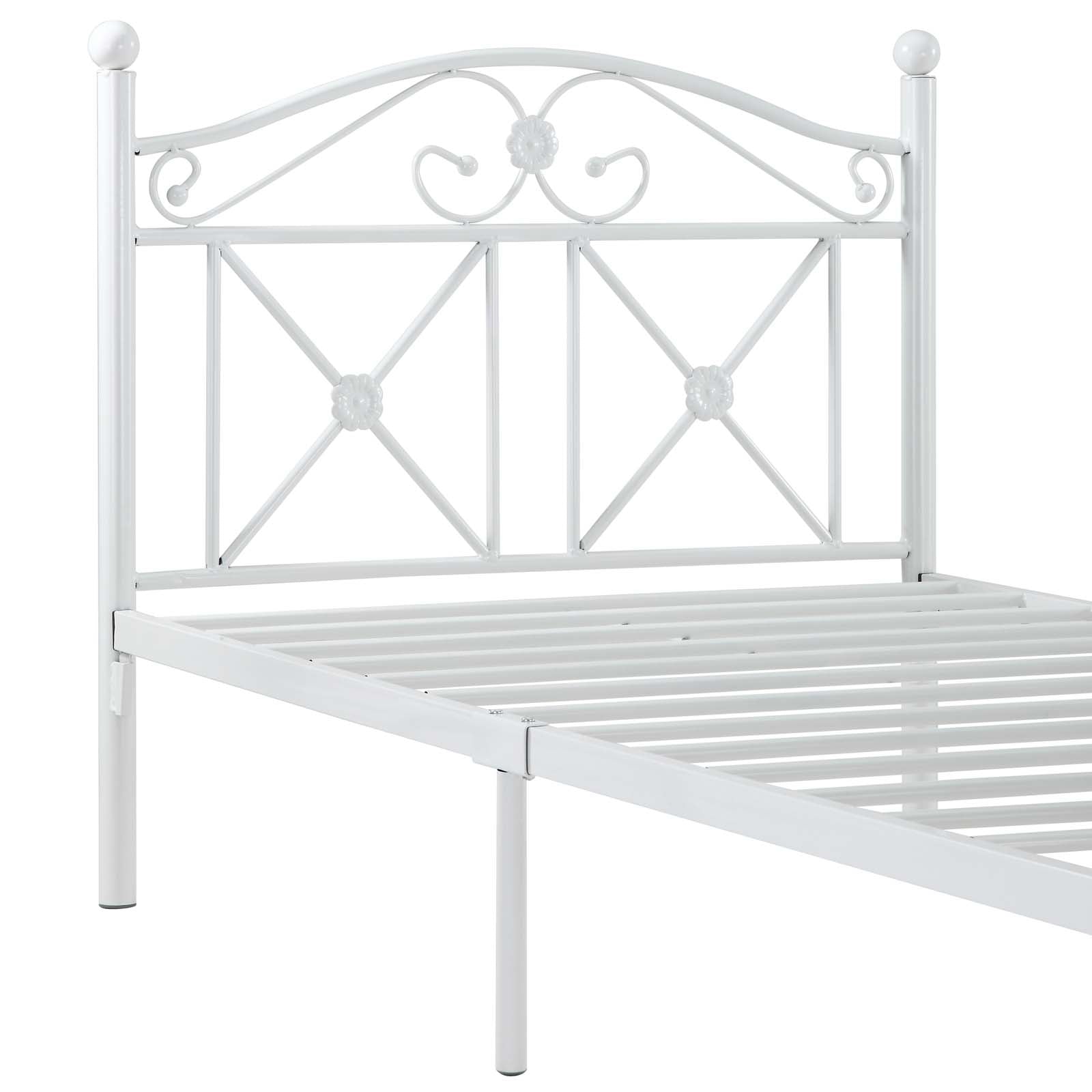 Modway Cottage Twin Bed - White | Beds | Modishstore-3