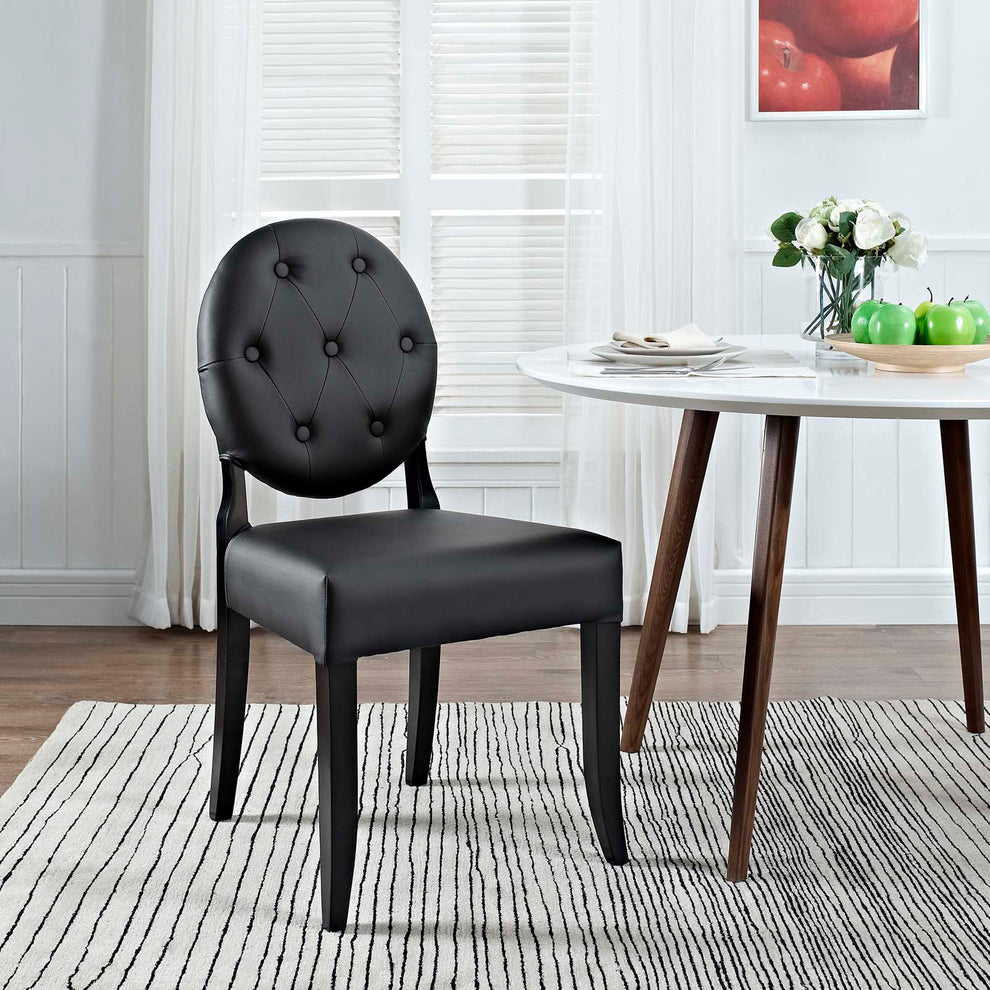 Modway Button Dining Vinyl Side Chair - EEI-815 | Dining Chairs | Modishstore - 8