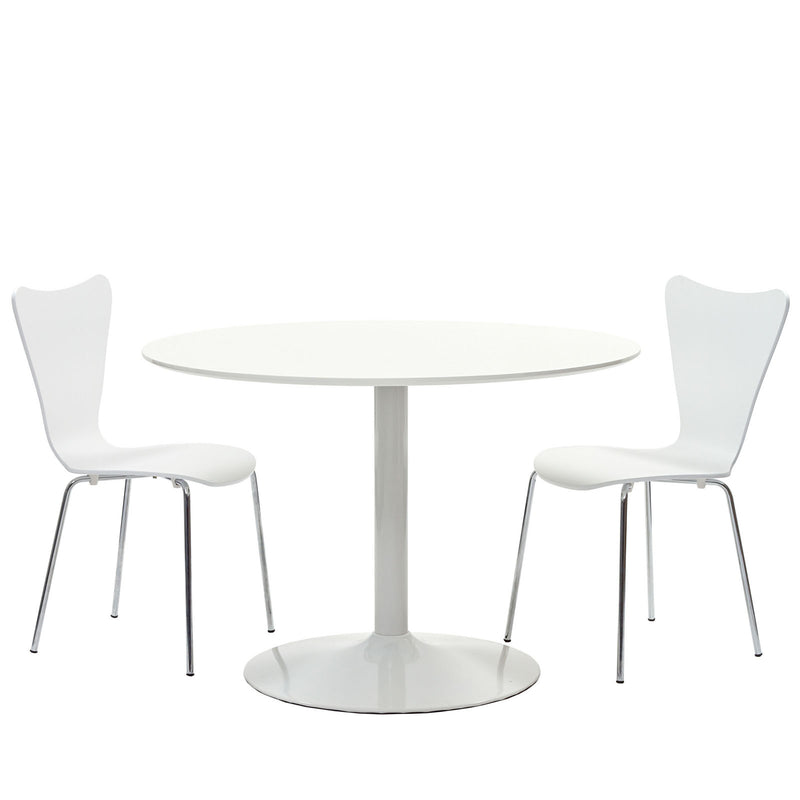 Modway Revolve 3 Piece Dining Set - White | Dining Sets | Modishstore