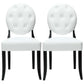 Modway Button Dining Chairs Set of 2 - White | Dining Chairs | Modishstore-2