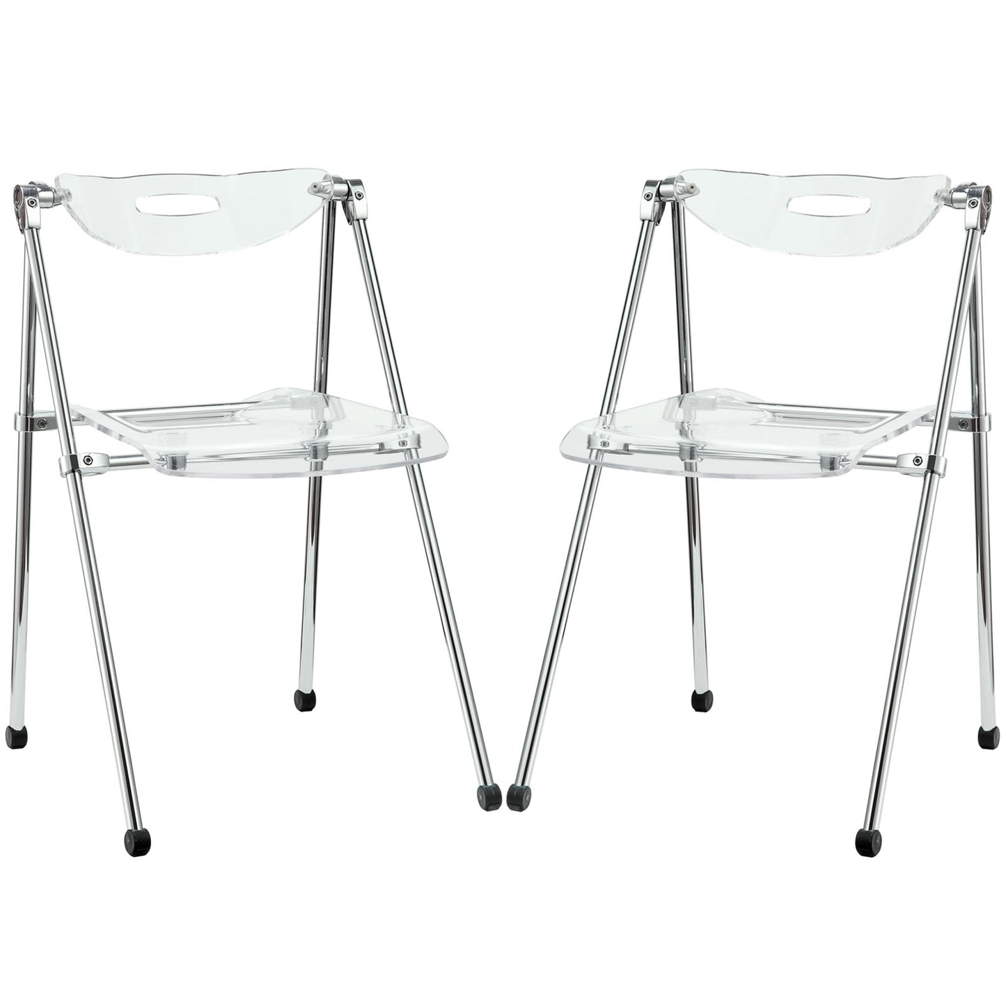 Modway Telescope Set of 2 Dining Chairs - Clear | Dining Chairs | Modishstore-2