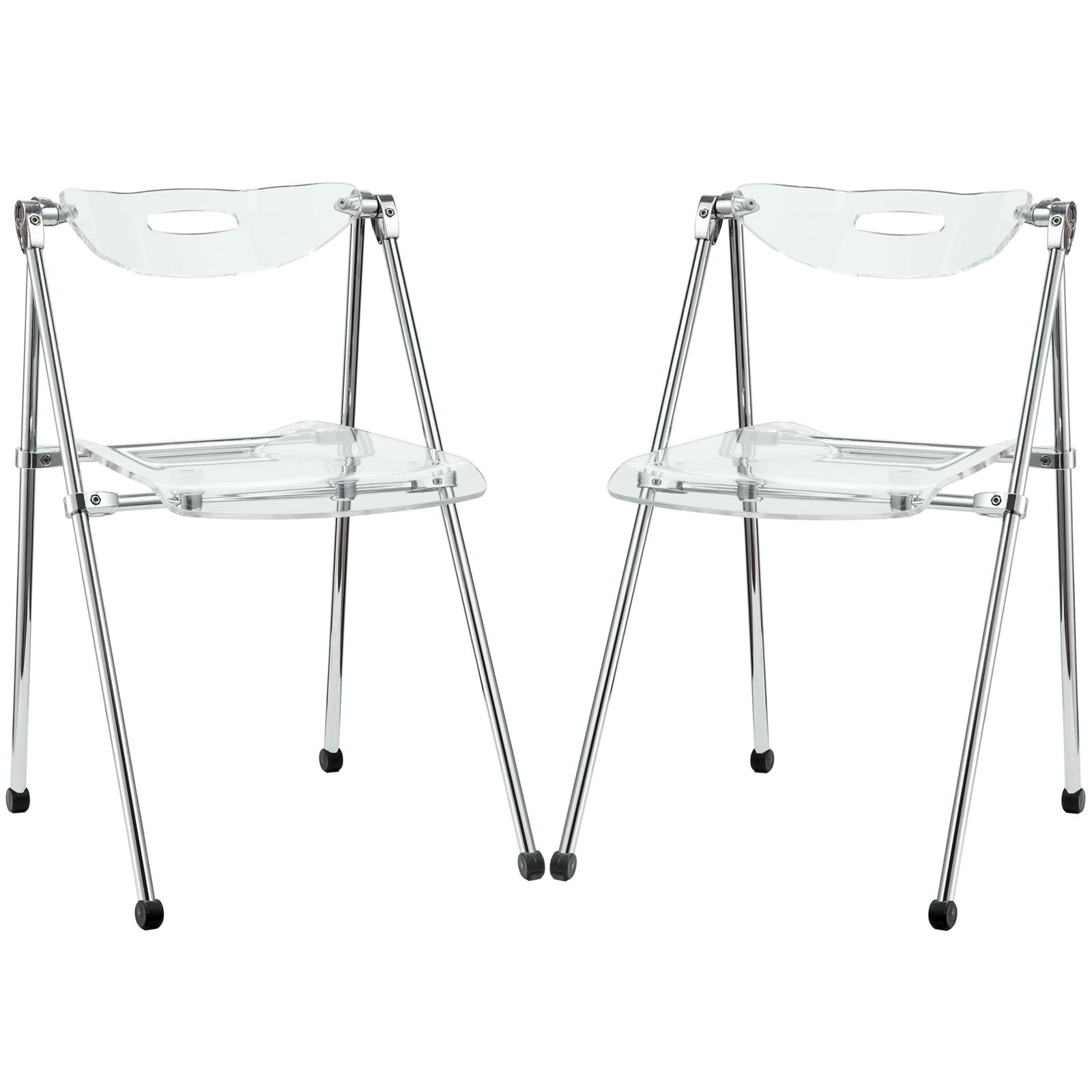 Modway Telescope Set of 2 Dining Chairs - Clear | Dining Chairs | Modishstore-2