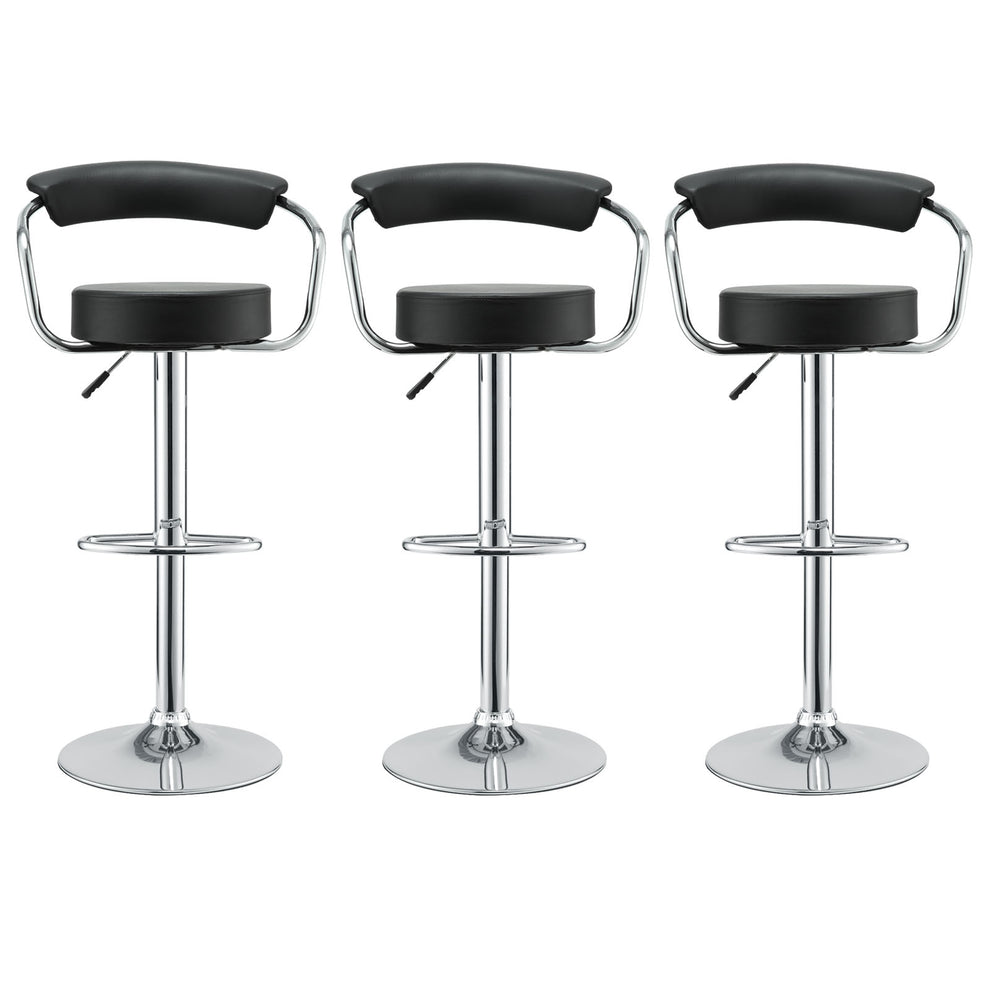 Modway Diner Bar Stool Set of 3 - Black - EEI-931 | Bar Stools | Modishstore - 5