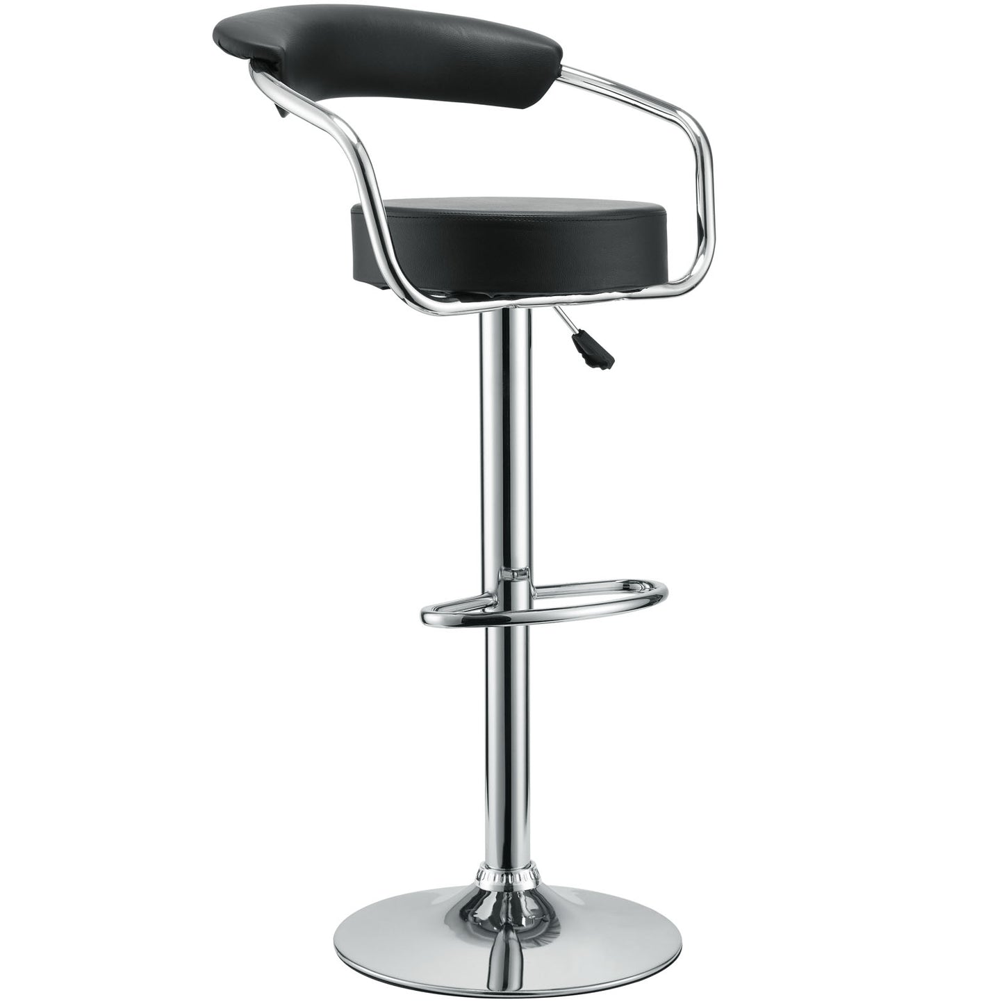 Modway Diner Bar Stool Set of 3 - Black - EEI-931 | Bar Stools | Modishstore - 4