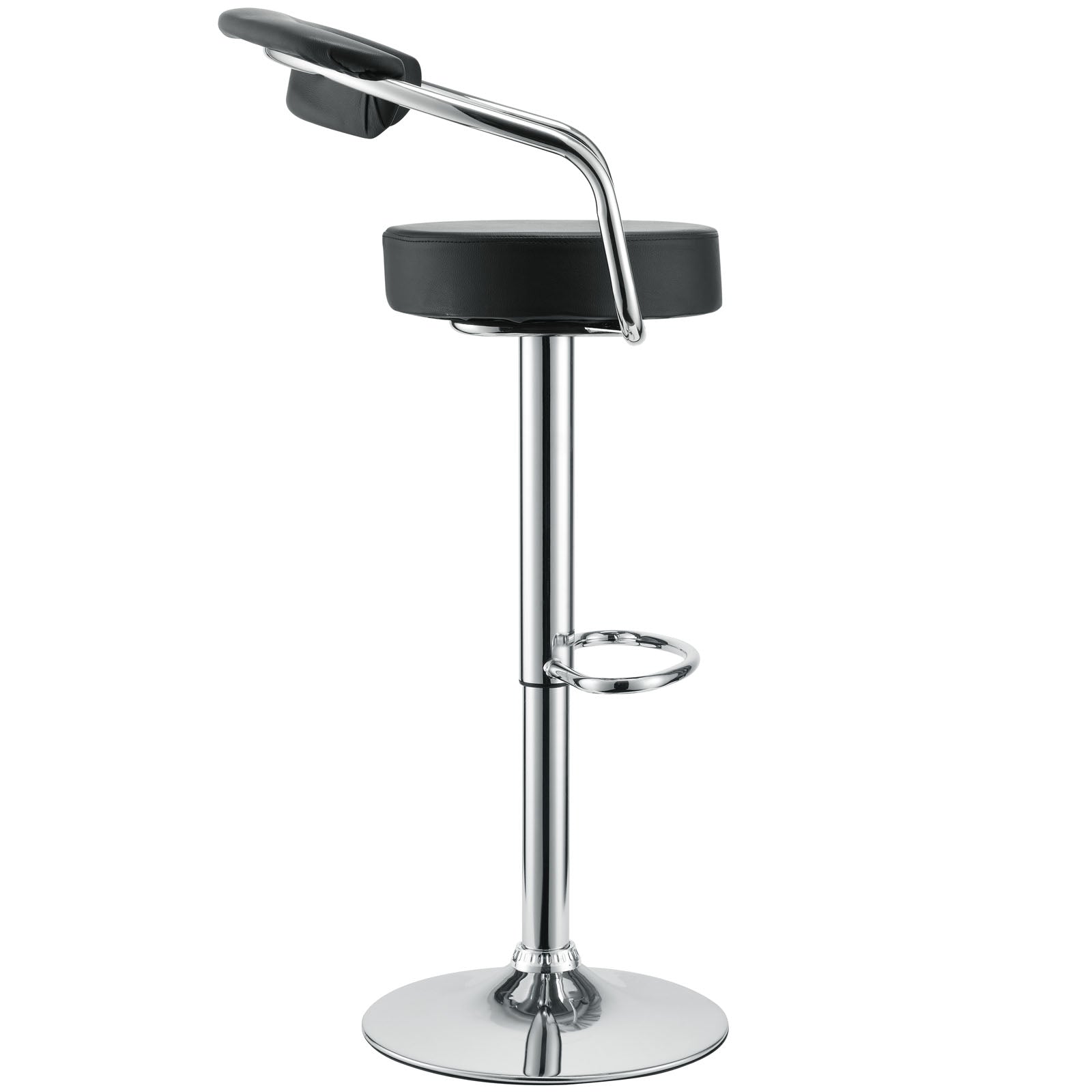 Modway Diner Bar Stool Set of 3 - Black - EEI-931 | Bar Stools | Modishstore - 3