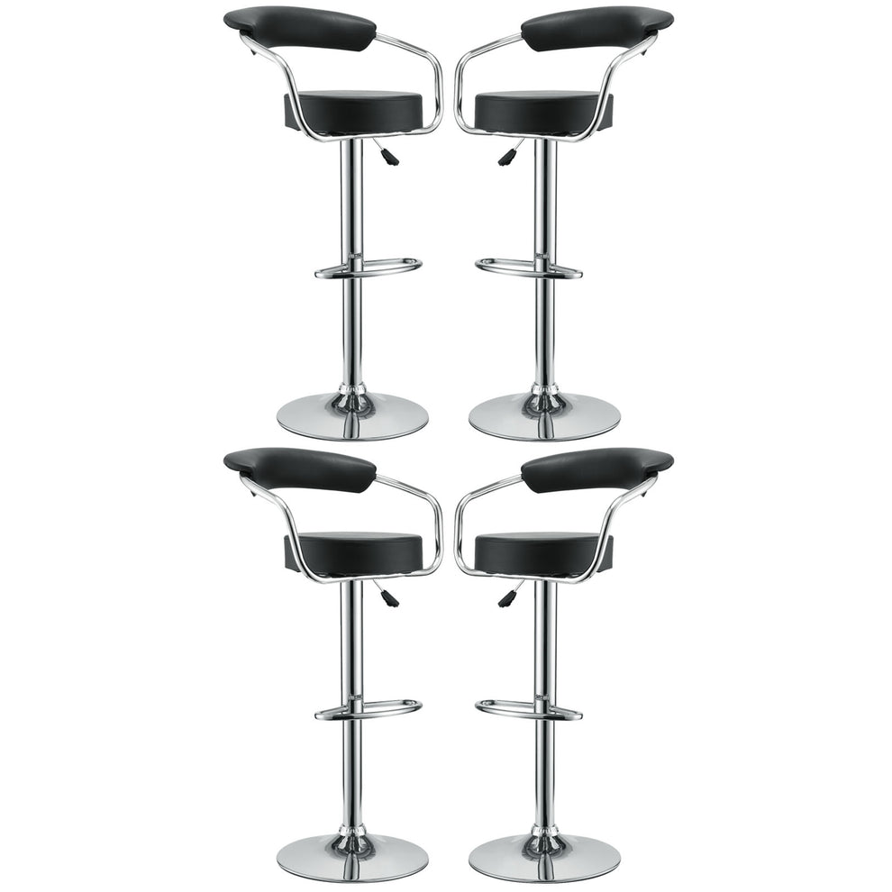Modway Diner Bar Stool Set of 4 - Black - EEI-932 | Bar Stools | Modishstore - 4
