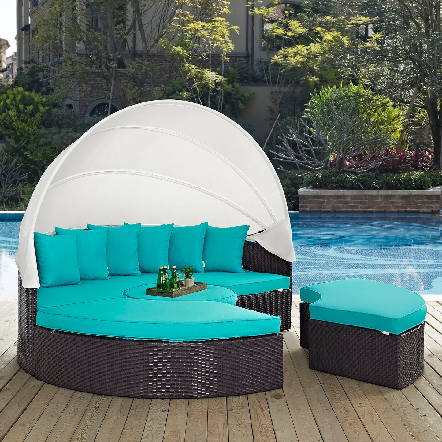 Modway Quest Canopy Outdoor Patio Daybed | Outdoor Patio Daybed | Modishstore-33