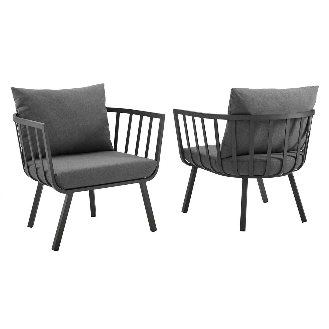 Modway Riverside Outdoor Patio Aluminum Armchair Set of 2 | Armchairs | Modishstore-7