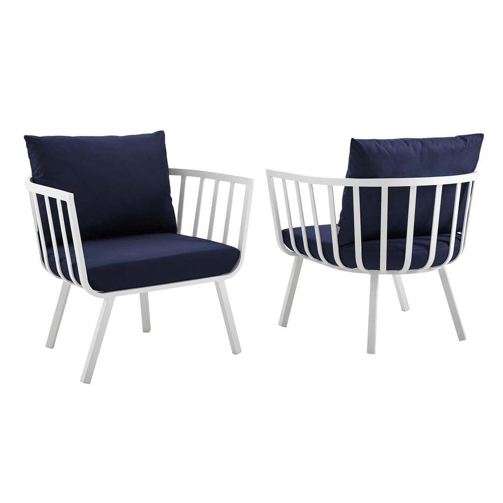 Modway Riverside Outdoor Patio Aluminum Armchair Set of 2 - EEI-3960 | Armchairs | Modishstore - 27