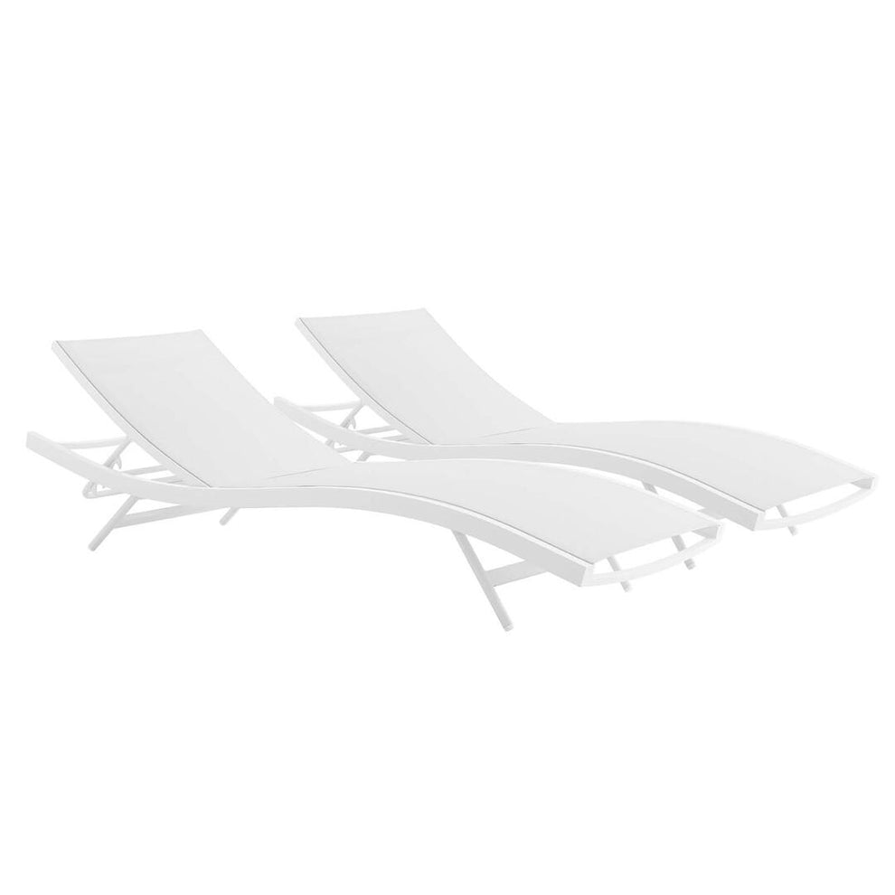 Modway Glimpse Outdoor Patio Mesh Chaise Lounge Set of 2 - EEI-4038 | Outdoor Recliners & Lounge Chairs | Modishstore - 7