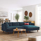 Zoya Right-Facing Down Filled Overstuffed Sectional Sofa By Modway - EEI-6612 | Sectional | Modishstore - 1