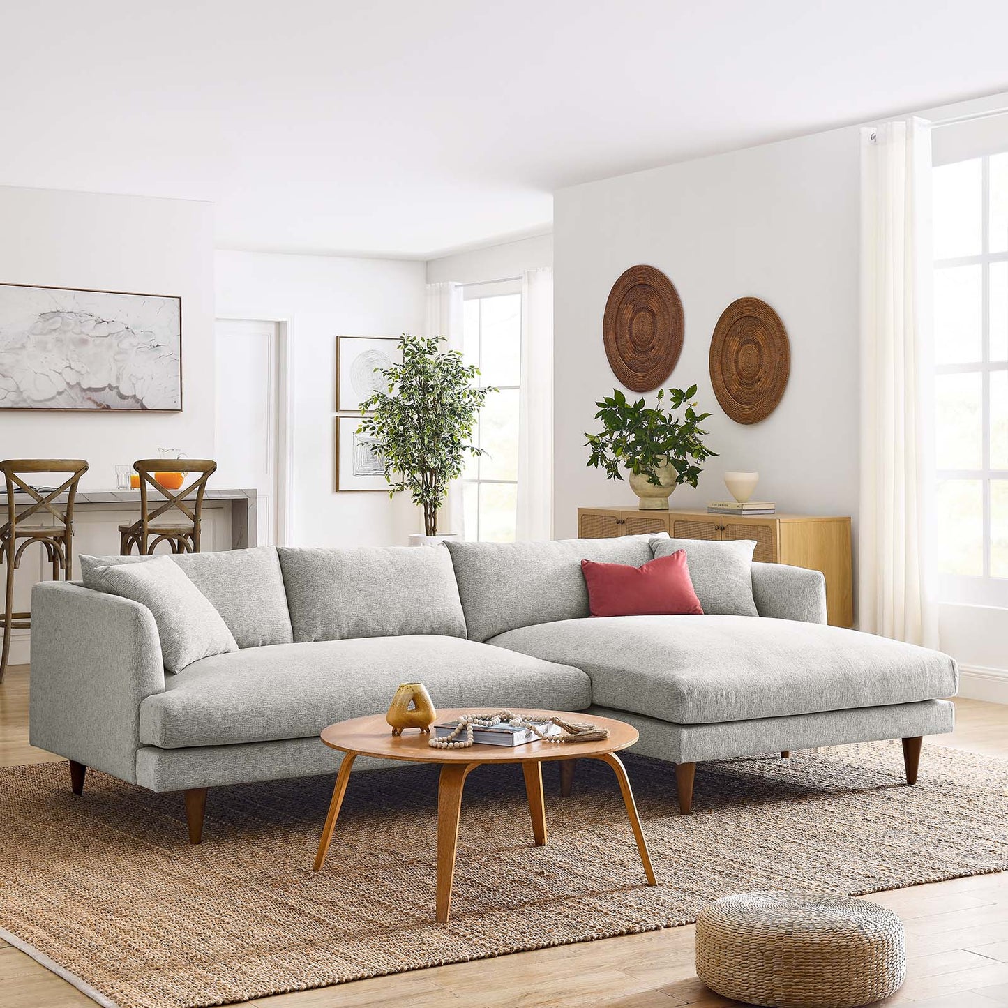 Zoya Right-Facing Down Filled Overstuffed Sectional Sofa By Modway - EEI-6612 | Sectional | Modishstore - 18