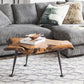 Moe's Home Collection Teak Coffee Table With Cast Iron Legs | Modishstore | Coffee Tables-2