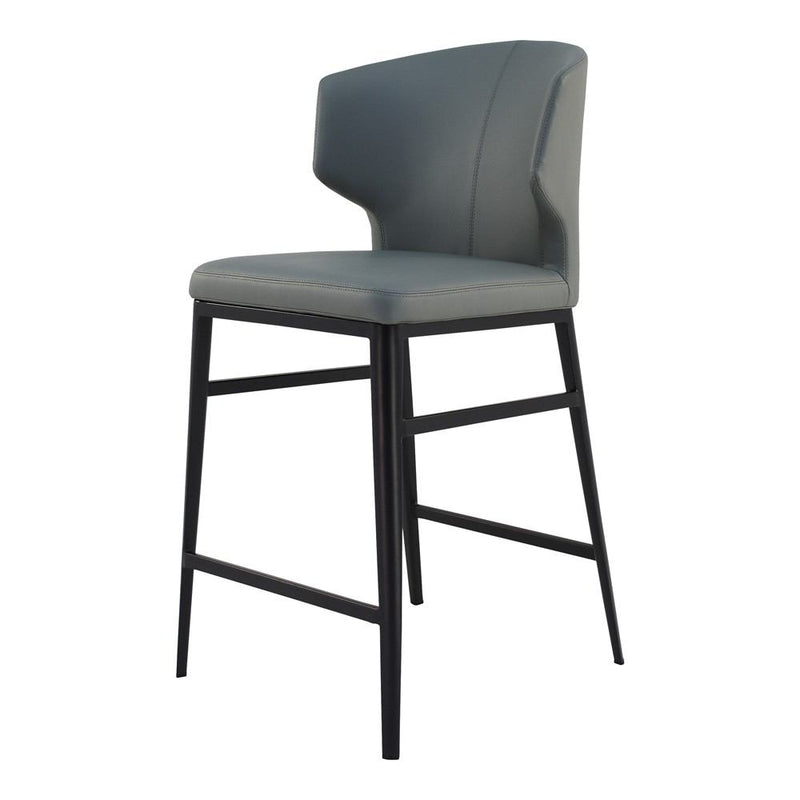 Moe's Home Collection Delaney Counter Stool - Grey | Modishstore | Bar Stools