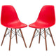 EdgeMod Vortex Side Chair Walnut Legs - Set Of 2