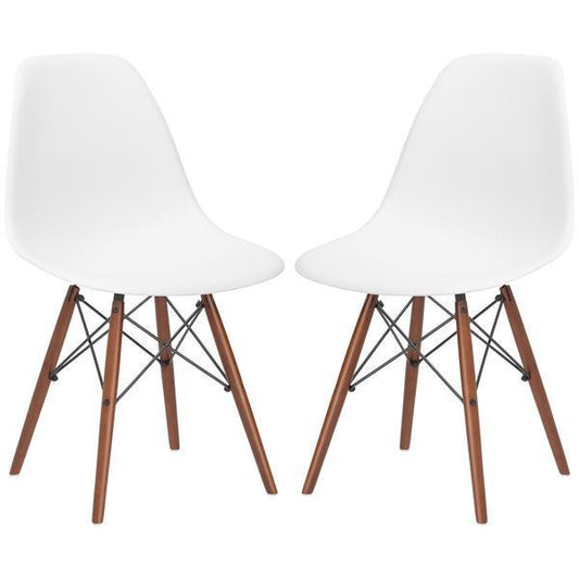 EdgeMod Vortex Side Chair Walnut Legs - Set Of 4