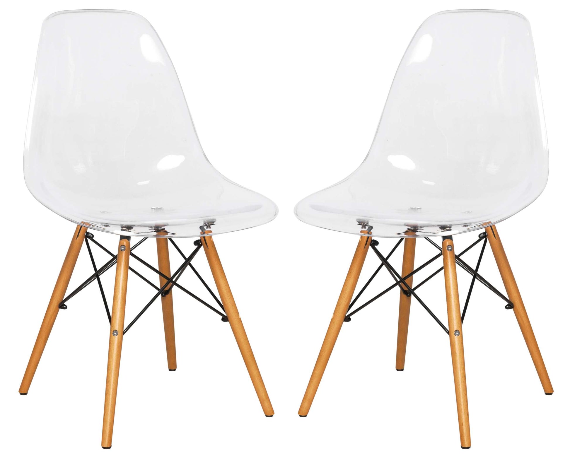 LeisureMod Dover Molded Side Chair, Set of 2 | Side Chairs | Modishstore
