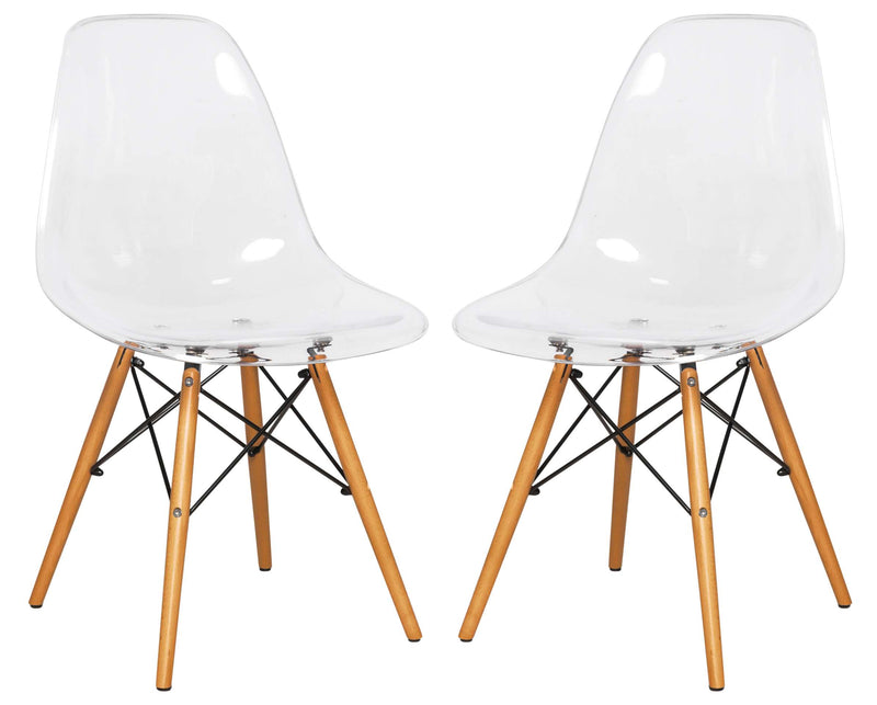 LeisureMod Dover Molded Side Chair, Set of 2 | Side Chairs | Modishstore