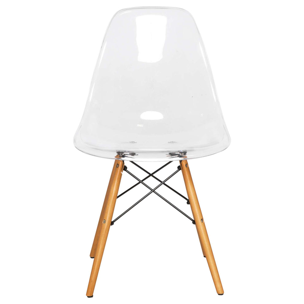 LeisureMod Dover Molded Side Chair, Set of 4 | Side Chairs | Modishstore - 4