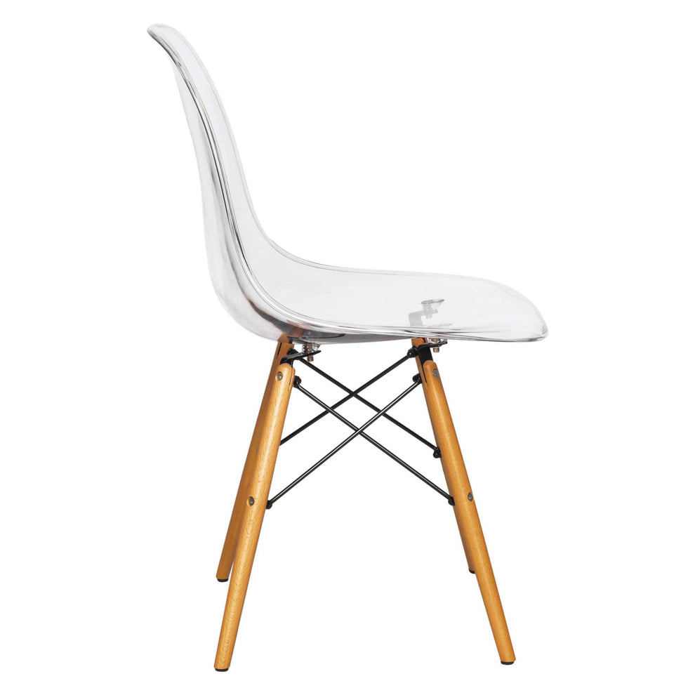 LeisureMod Dover Molded Side Chair, Set of 4 | Side Chairs | Modishstore - 3
