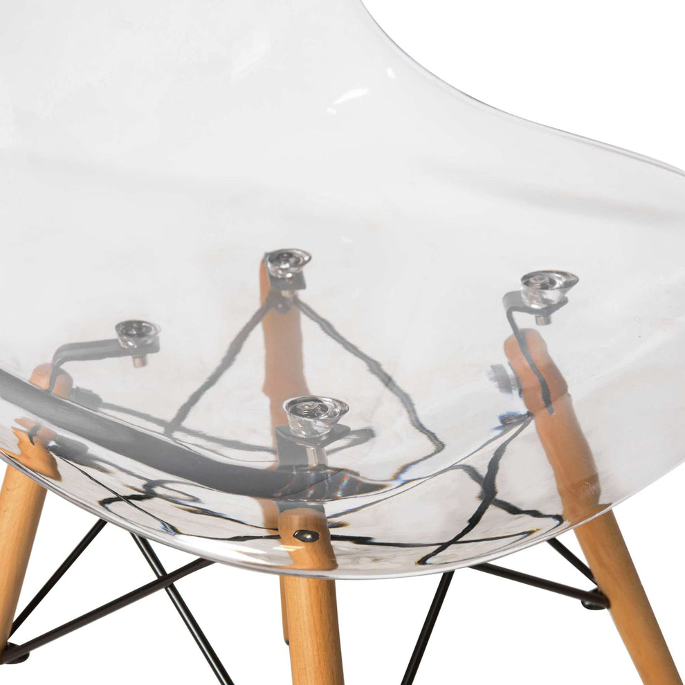 LeisureMod Dover Molded Side Chair, Set of 4 | Side Chairs | Modishstore - 6