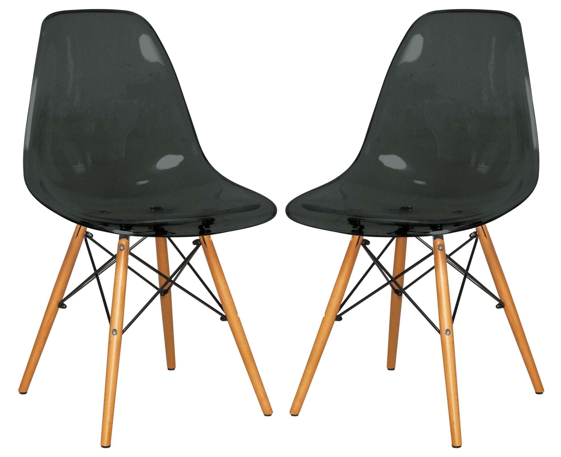 LeisureMod Dover Molded Side Chair, Set of 2 | Side Chairs | Modishstore