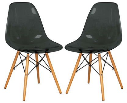 LeisureMod Dover Molded Side Chair, Set of 2 | Side Chairs | Modishstore