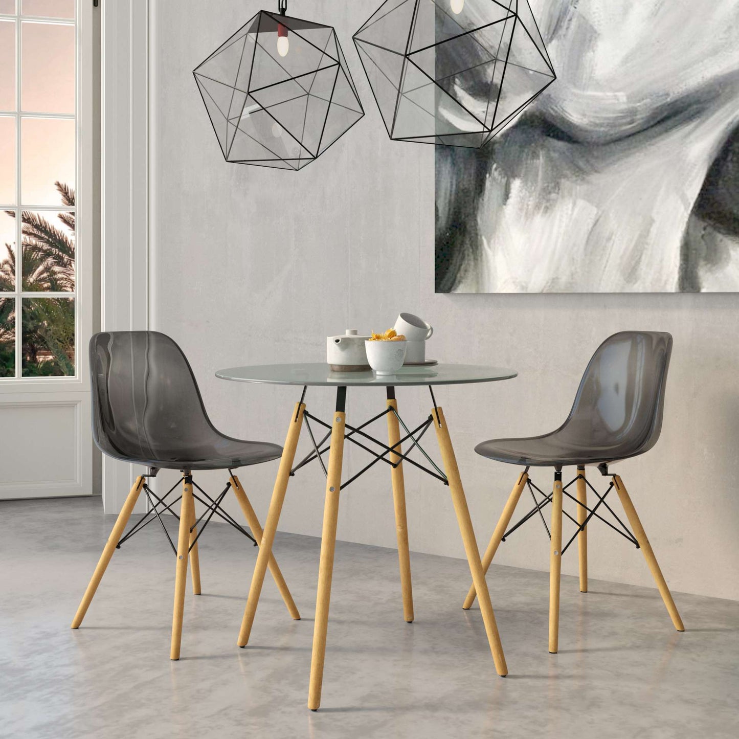 LeisureMod Dover Molded Side Chair, Set of 2 | Side Chairs | Modishstore - 2