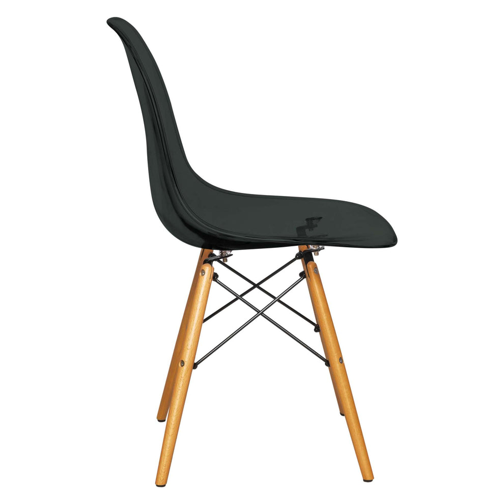 LeisureMod Dover Molded Side Chair, Set of 4 | Dining Chairs | Modishstore - 5