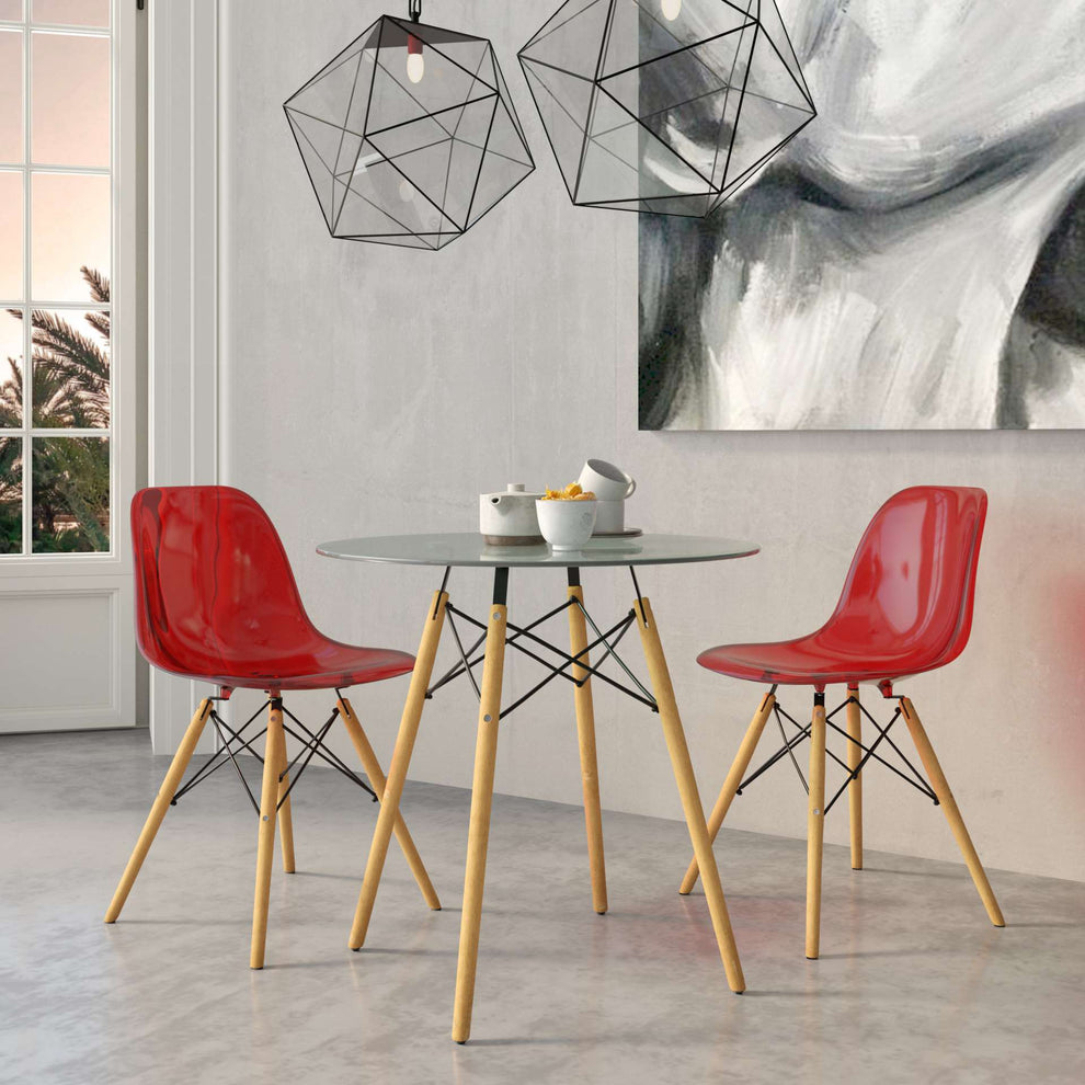 LeisureMod Dover Molded Side Chair, Set of 2 | Side Chairs | Modishstore - 8
