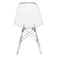 LeisureMod Dover Molded Side Chair with Acrylic Base, Set of 2 | Side Chairs | Modishstore - 2