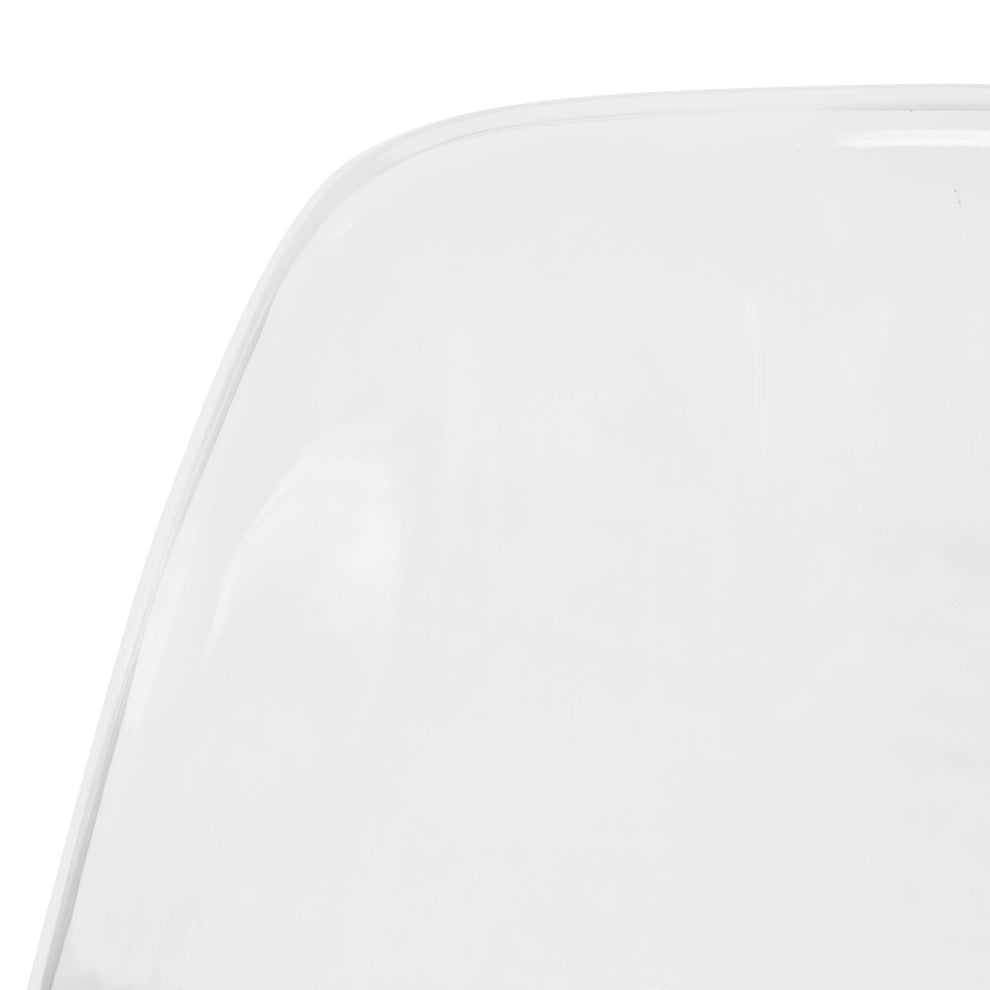 LeisureMod Dover Molded Side Chair with Acrylic Base, Set of 2 | Side Chairs | Modishstore - 6