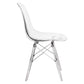 LeisureMod Dover Molded Side Chair with Acrylic Base | Side Chairs | Modishstore - 3