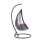 LeisureMod Wicker Hanging Egg Swing Chair Indoor Outdoor Use | Outdoor Porch Swings | Modishstore - 2