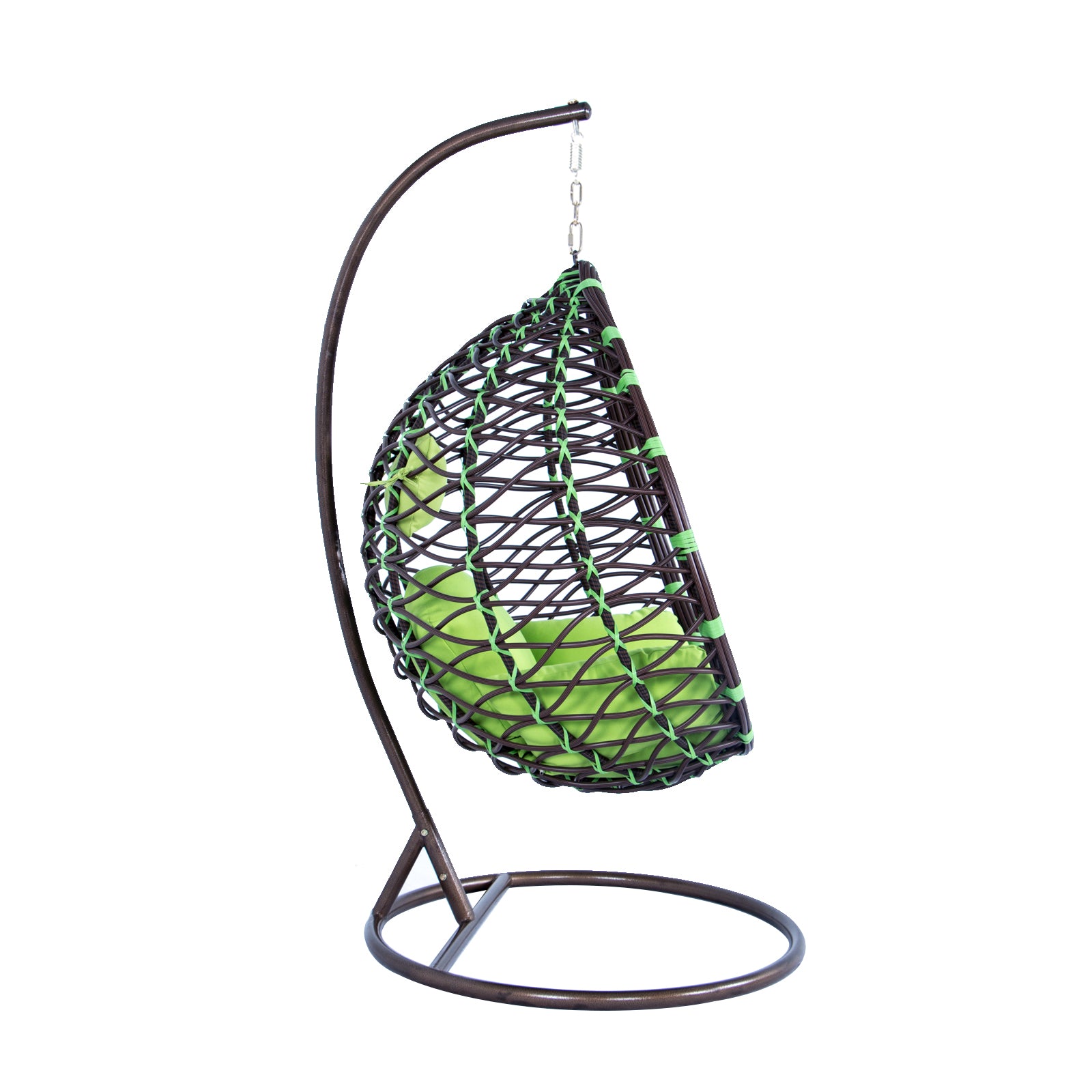 LeisureMod Wicker Hanging Egg Swing Chair Indoor Outdoor Use | Outdoor Porch Swings | Modishstore - 10