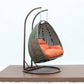 LeisureMod Beige Wicker Hanging 2 person Egg Swing Chair | Outdoor Porch Swings | Modishstore - 57