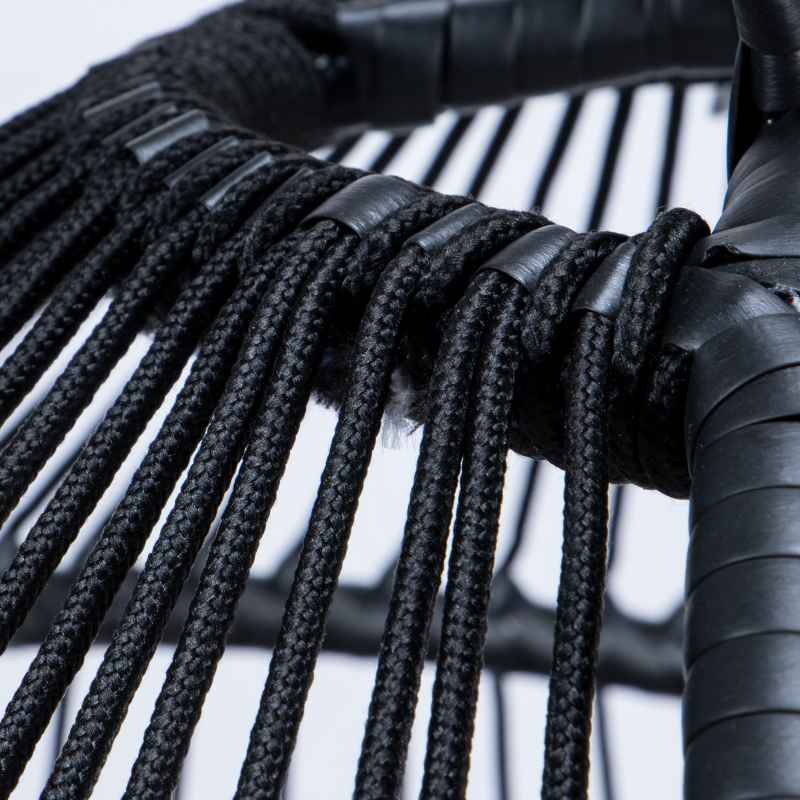 LeisureMod Wicker 2 Person Double Folding Hanging Egg Swing Chair | Outdoor Porch Swings | Modishstore - 26