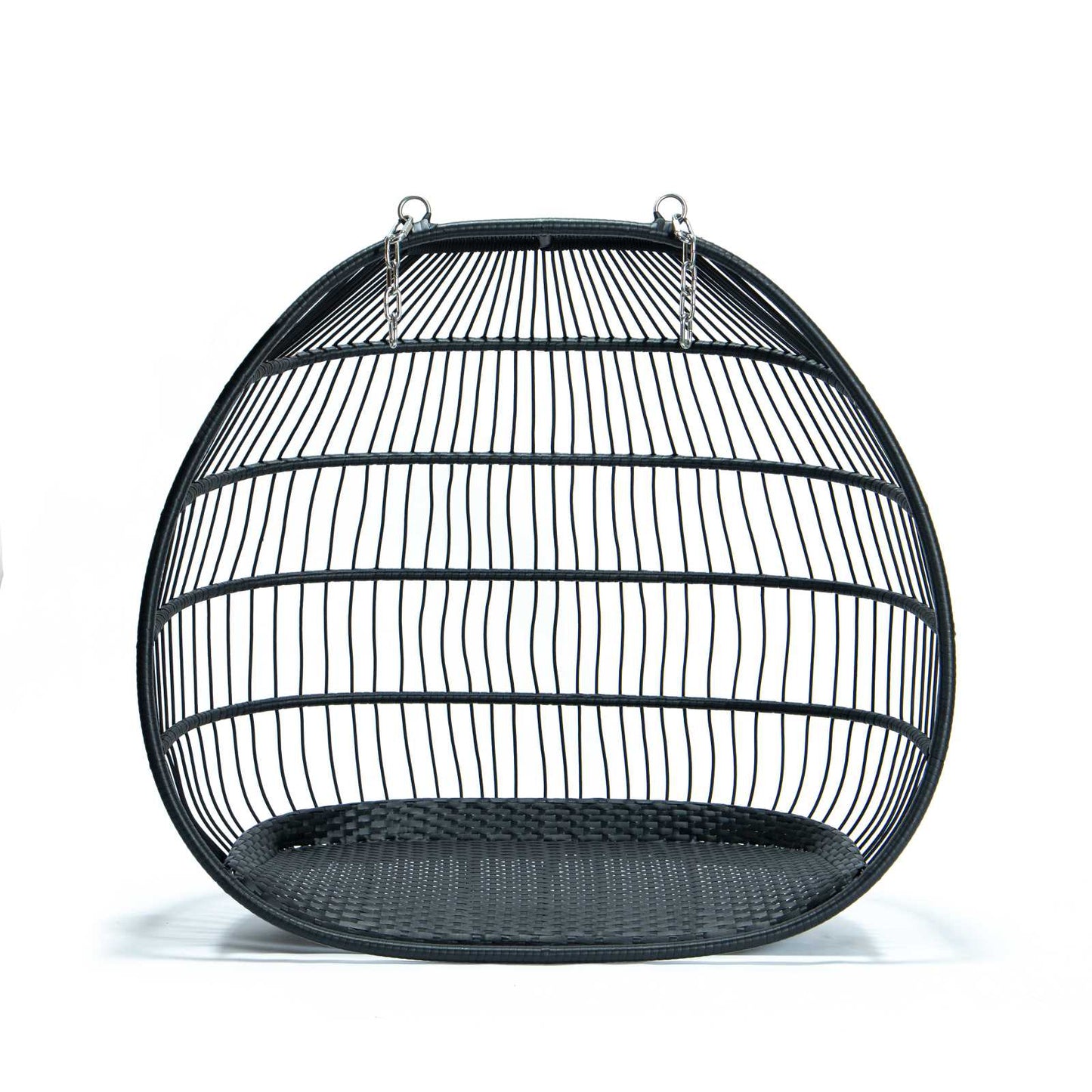 LeisureMod Wicker 2 Person Double Folding Hanging Egg Swing Chair | Outdoor Porch Swings | Modishstore - 122