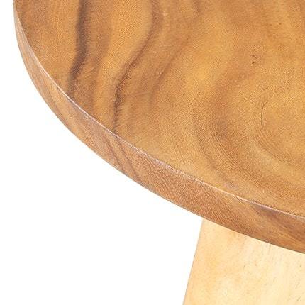 Numa Munggur Wood Side Table - Natural by Jeffan | Side Tables | Modishstore - 2